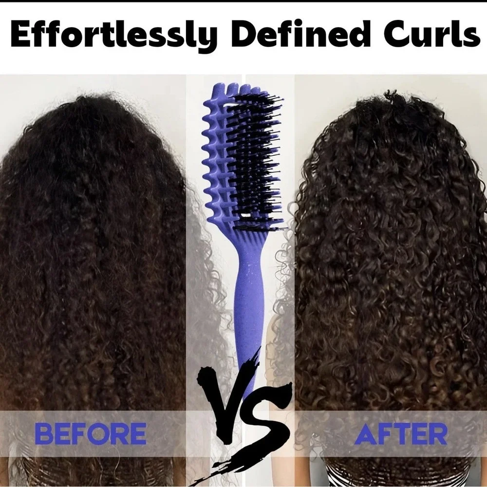 Curly Hair Brush Candybrush Curl Defining Brush for Detangling Shaping and De...